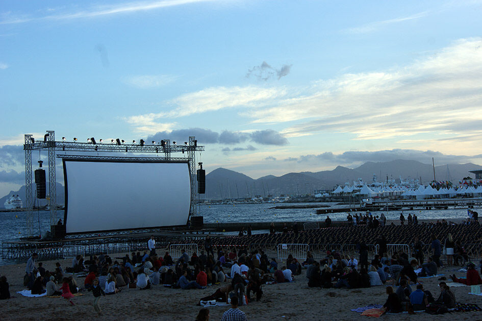 Cinéma de la plage-En soirée