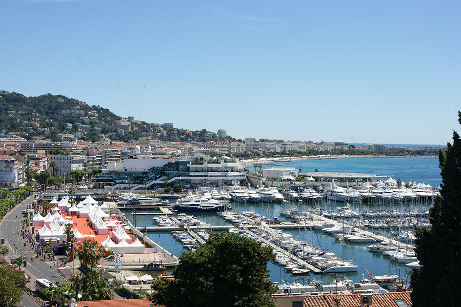 Vue sur la baie de Cannes
