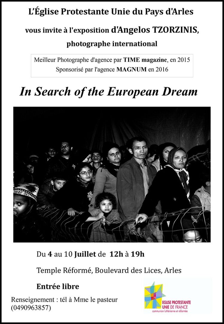 Affiche Expo photos migrants - Arles