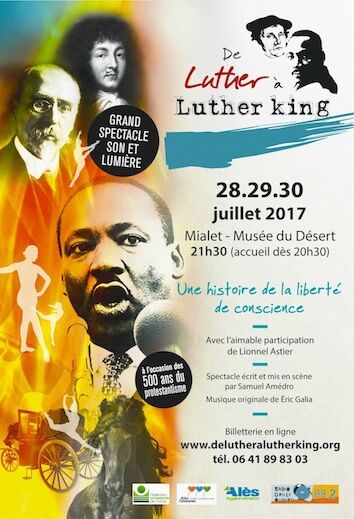 Affiche Spectacle de Luther à Luther King