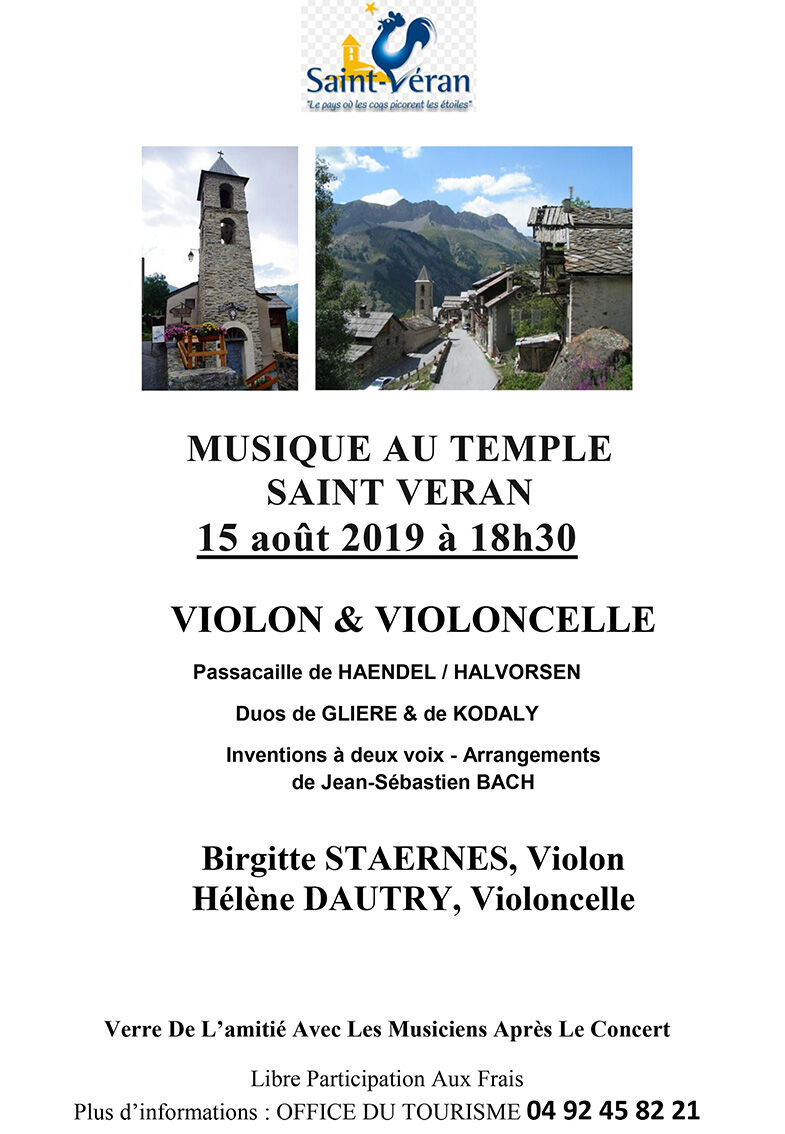 Musique au temple de St Véran