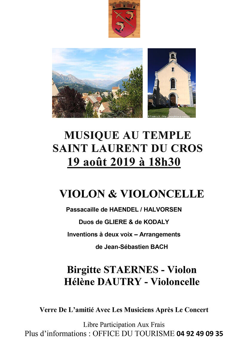 Musique au temple de St Laurent du Cros