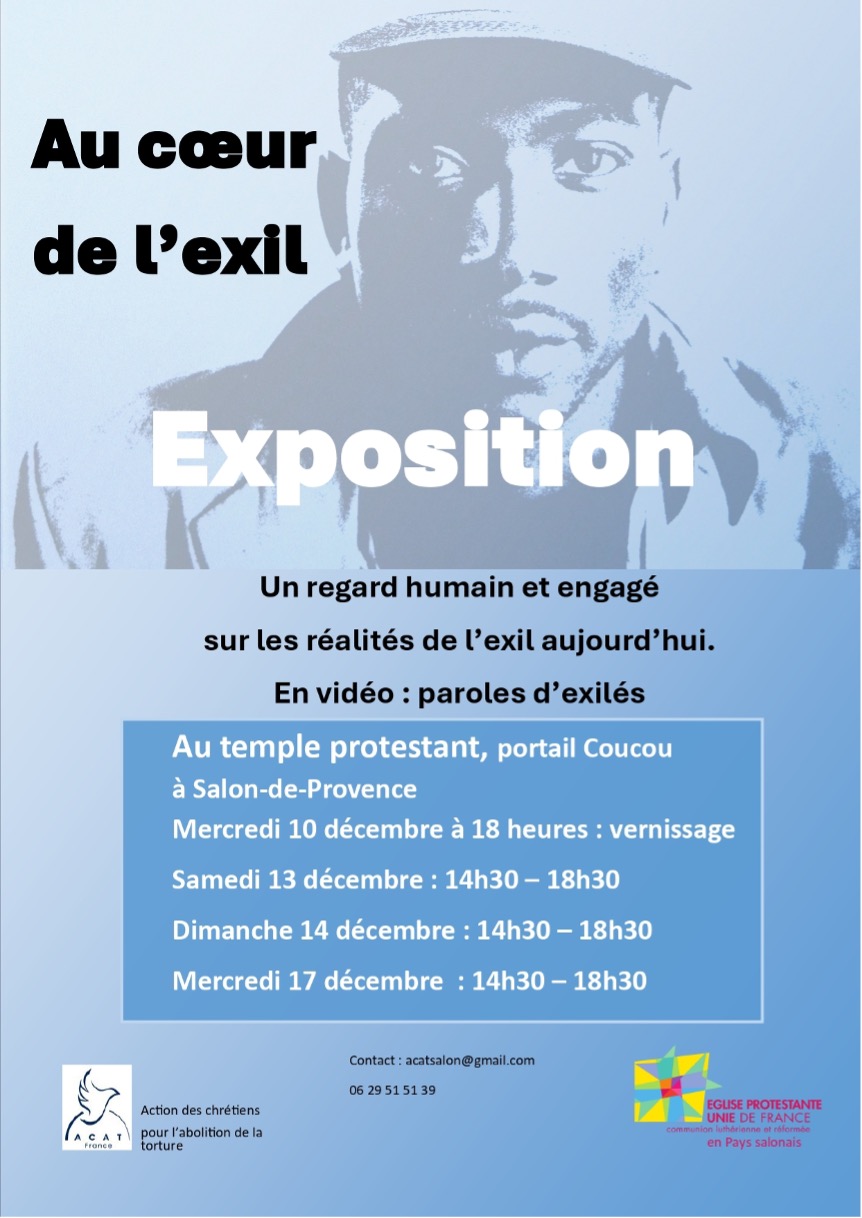 Affiche de l'exposition Au coeur de l'exil