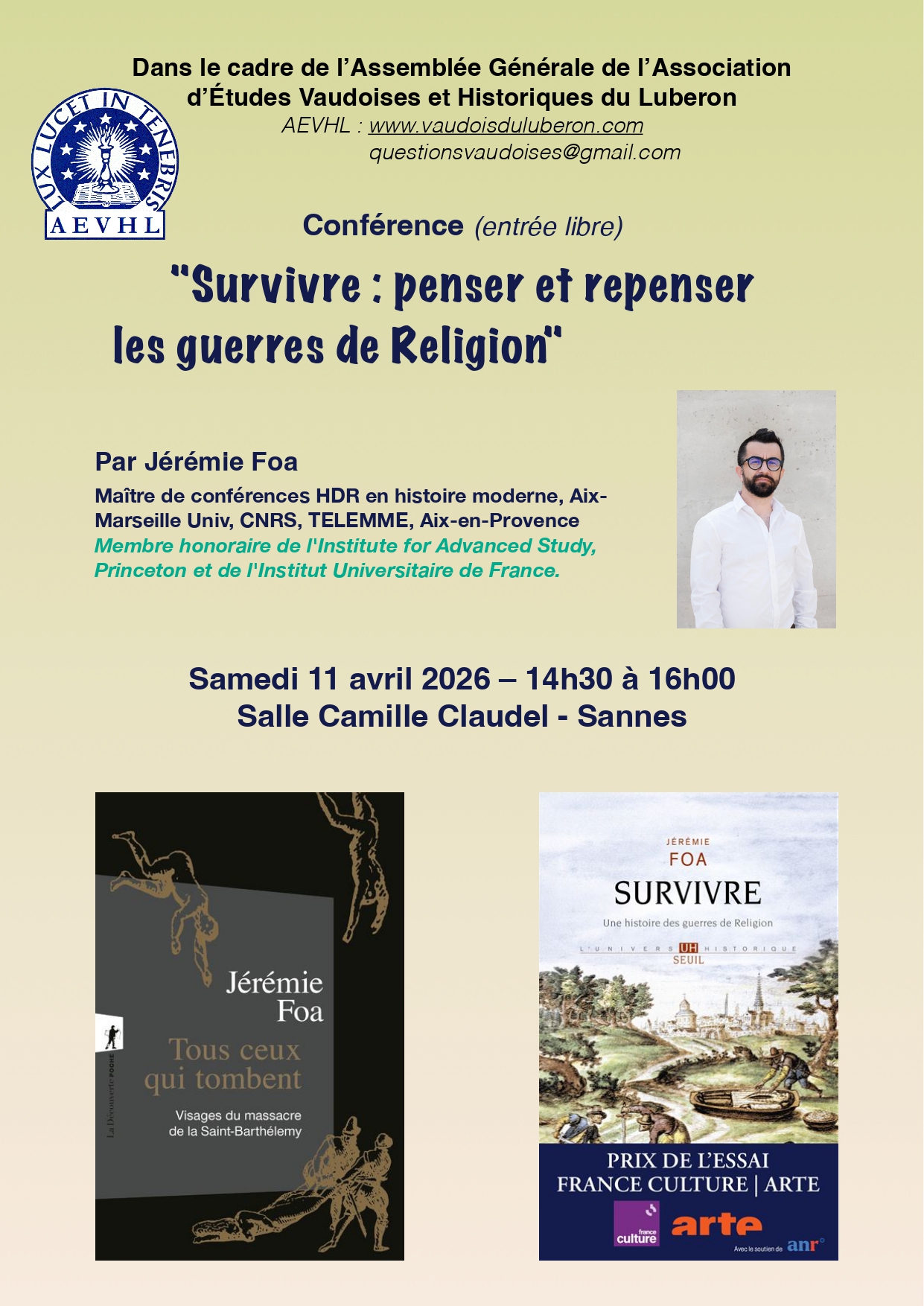 Conférence Jérémie Foa