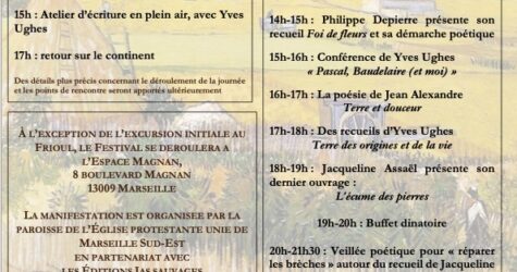 Septième festival de poésie de la foi à Marseille